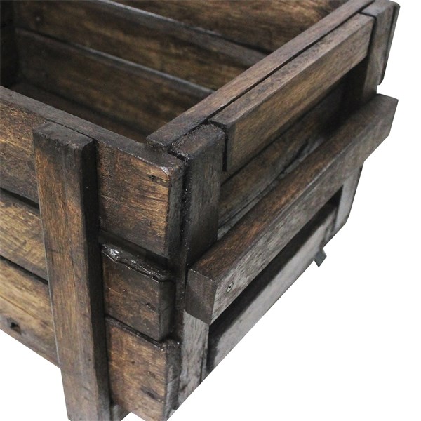 Caixa Lenha Lenheiro Multiuso Madeira Rodinhas