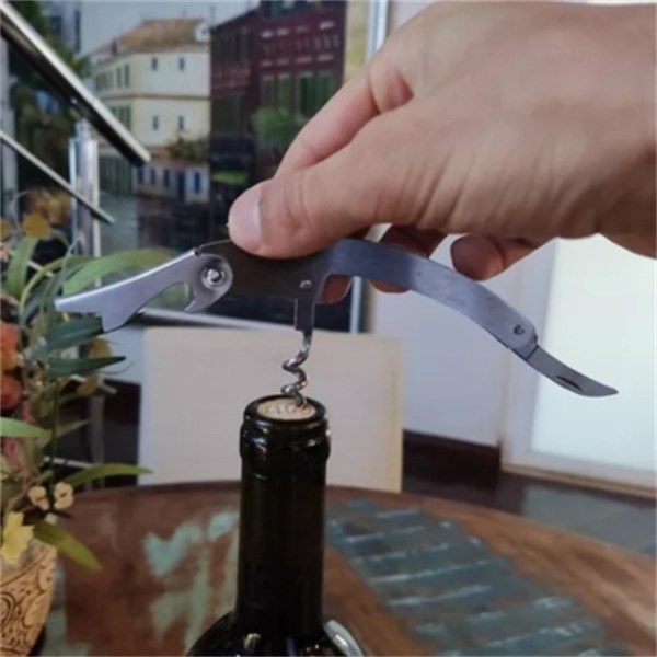 Saca Rolhas Inox 4 Peças Tabuleiro Xadrez Estojo Madeira