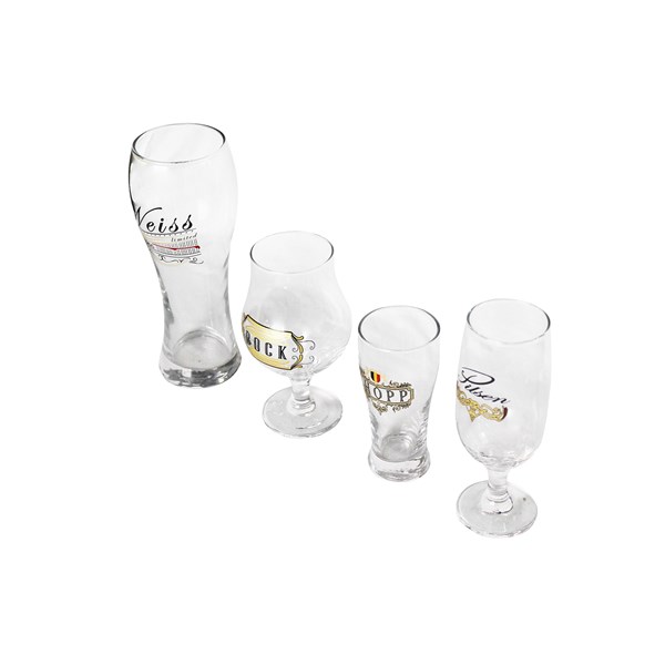 Conjunto 4 Copos Premium Kit Cervejeiro
