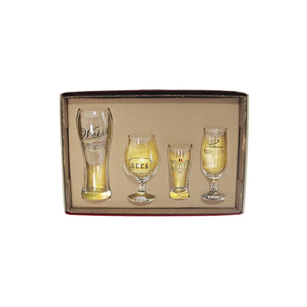 Conjunto 4 Copos Premium Kit Cervejeiro