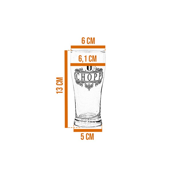 Conjunto 4 Copos Premium Kit Cervejeiro