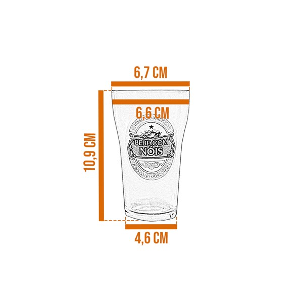 Conjunto 6 Copos Boteco Cervejas 200ml