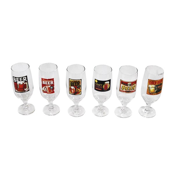 Conjunto 6 Taças Floripa Retro 300ml