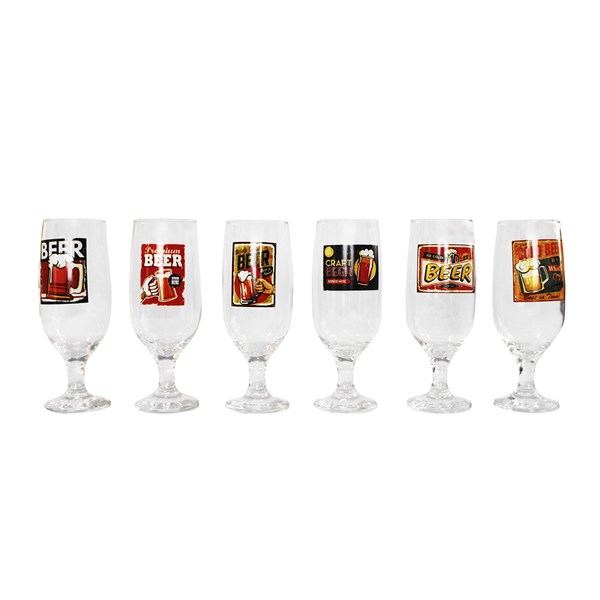 Conjunto 6 Taças Floripa Retro 300ml