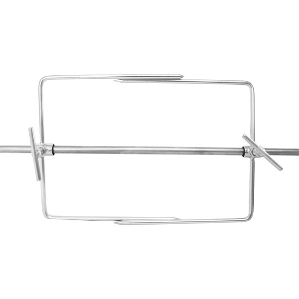 Espeto Giratório Manual Inox 87cm Cabo Alumínio