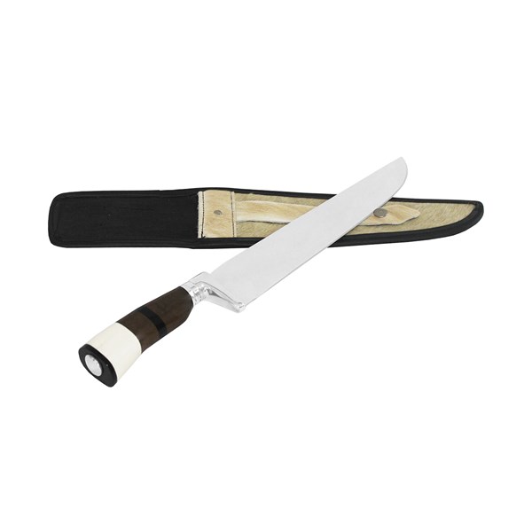 Faca 10 Inox 420 Vazada Churrascaria Cabo Misto Corte