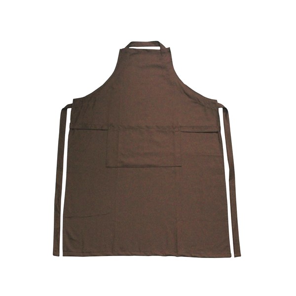 Avental Sarja Algodão Liso Marrom