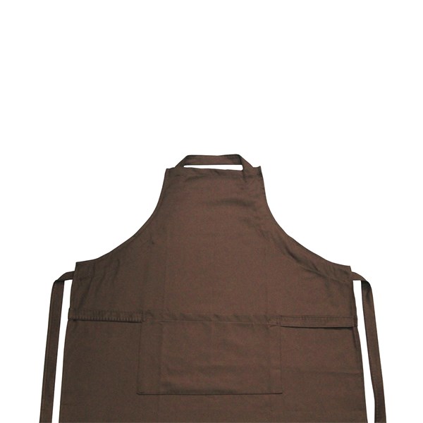 Avental Sarja Algodão Liso Marrom