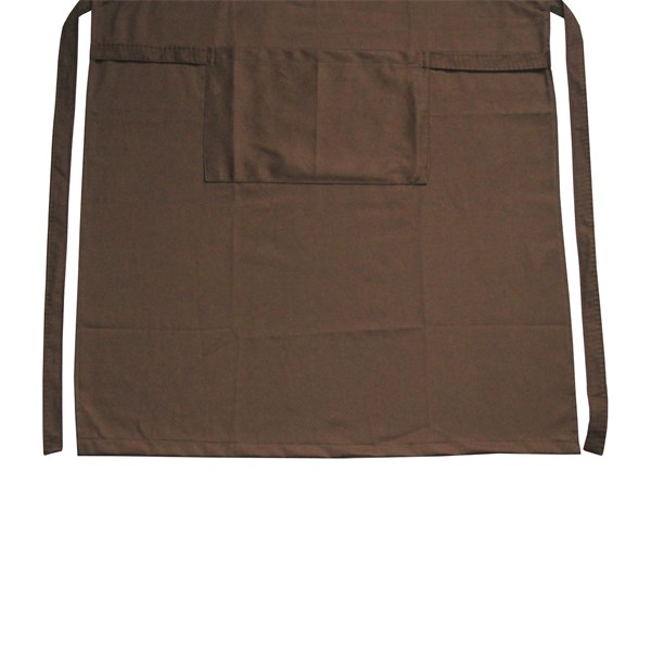 Avental Sarja Algodão Bordado Aqui Tem Churrasco Marrom