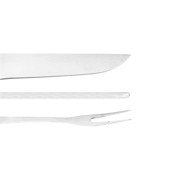 Faca Chaira Garfo 10 Inox 420 Cabo Osso