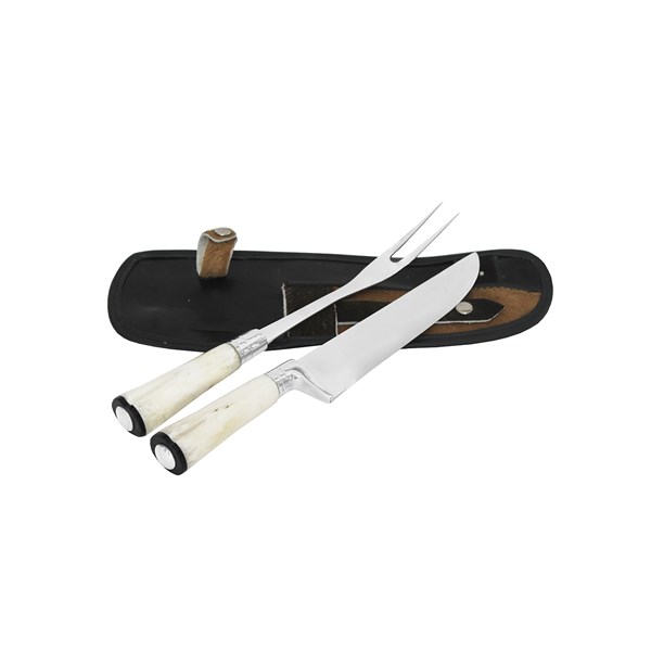 Faca Garfo 08 Inox 420 Cabo Osso