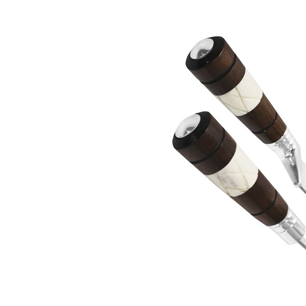 Faca Garfo 08 Inox 420 Cabo Osso Madeira