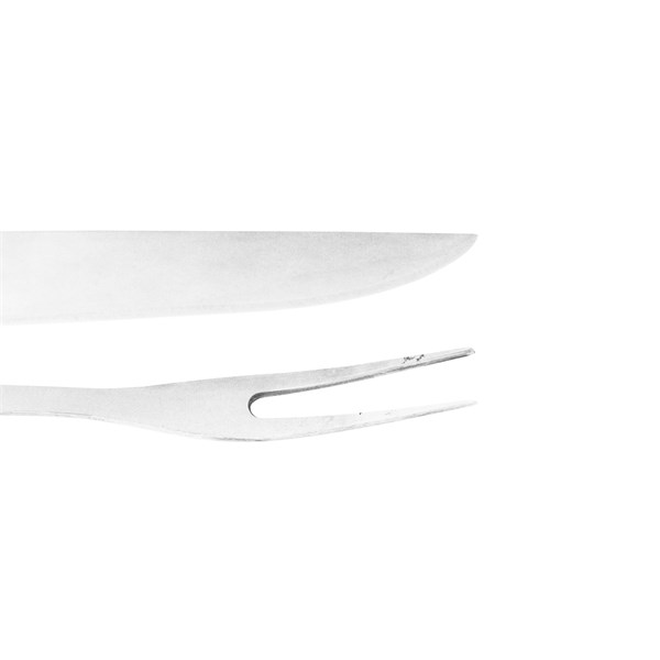 Faca Garfo 08 Inox 420 Cabo Osso Madeira