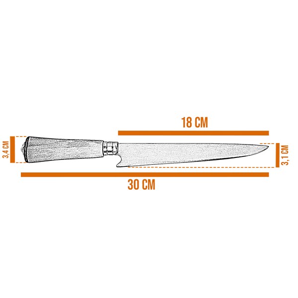 Faca Esportiva 07 Inox 420 Cabo Osso