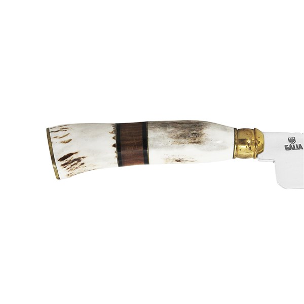 Faca 08 Inox 316L Cabo Cervo Onix Anel Madeira