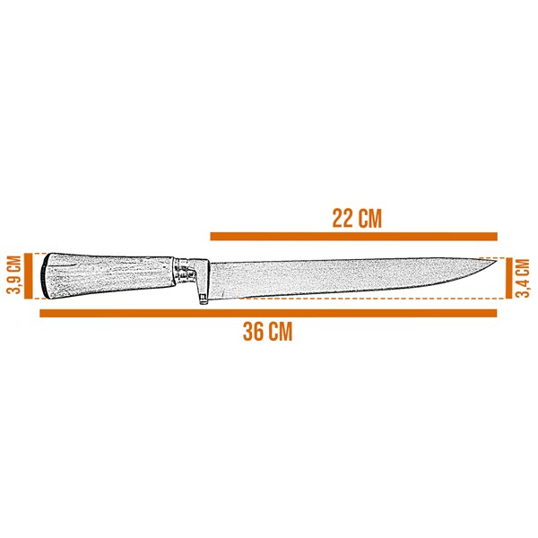 Faca 09 Inox 420 Cabo Osso
