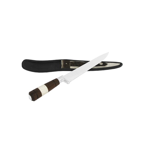 Faca 09 Inox 420 Cabo Osso Madeira