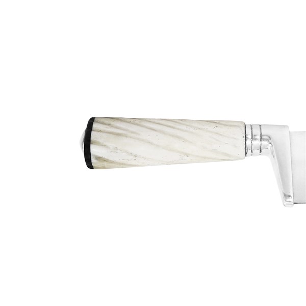 Faca 10 Inox 420 Vazada Frigorífica Cabo Osso Artesanal Preparo