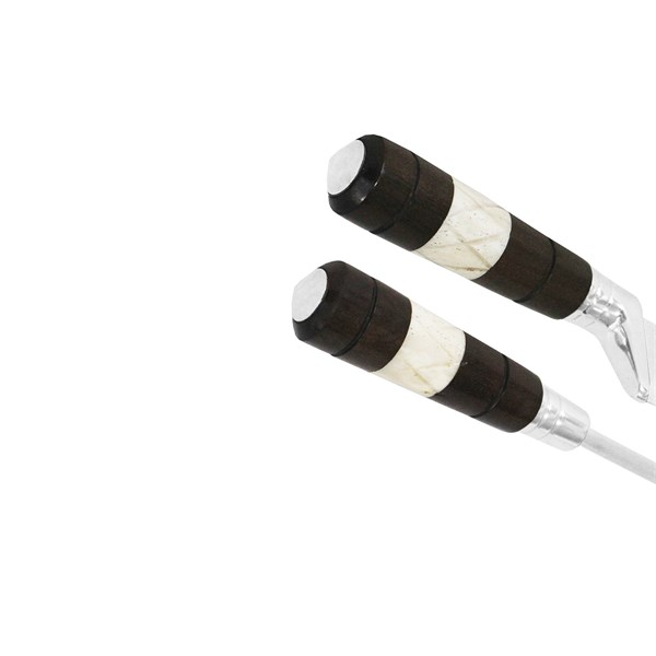 Faca Chaira 08 Inox 420 Cabo Osso Madeira