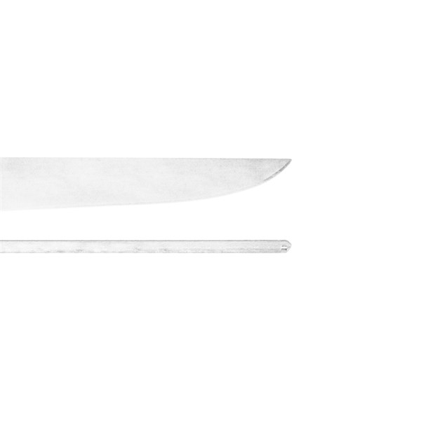 Faca Chaira 08 Inox 420 Cabo Osso Madeira