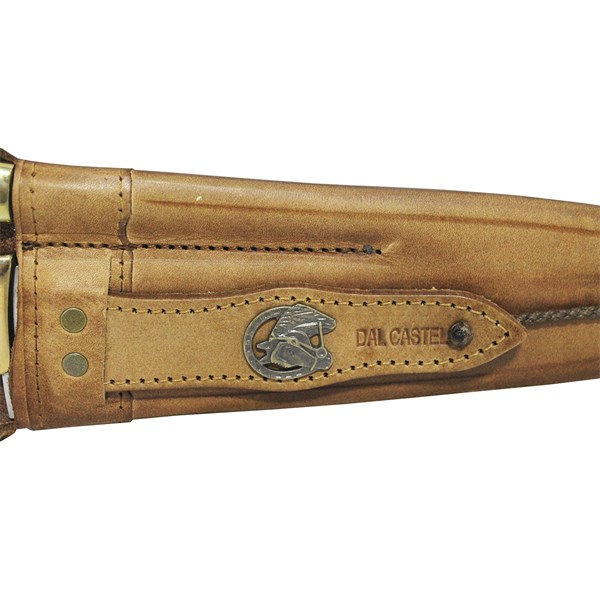 Faca Chaira 10 Inox 420 Protetor Bronze Cabo Misto