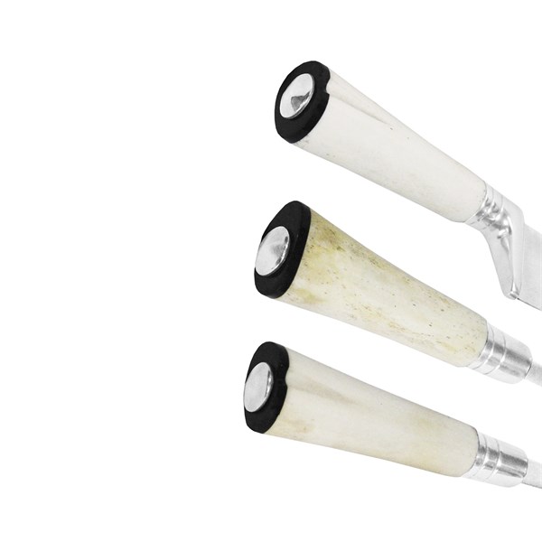 Faca Chaira Garfo 08 Inox 420 Cabo Osso