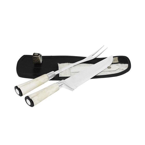 Faca Garfo 10 Inox 420 Cabo Osso