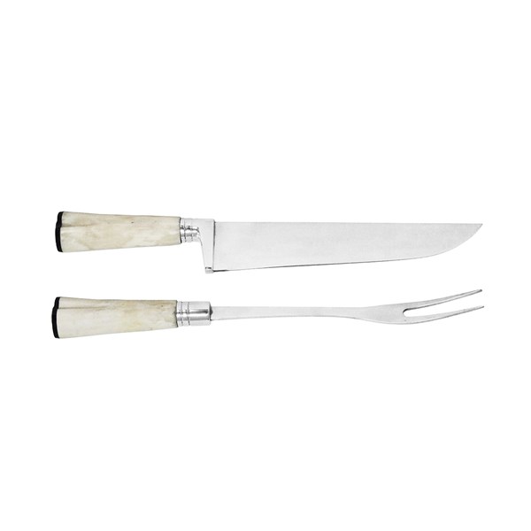 Faca Garfo 10 Inox 420 Cabo Osso