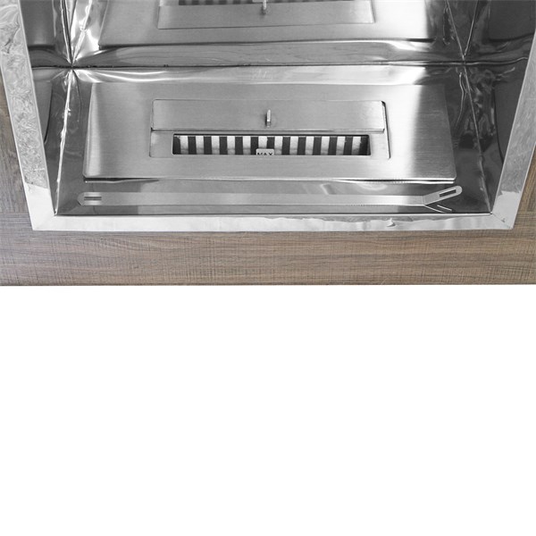 Lareira Ecológica Álcool Etanol Inox 46cm Móvel MDF Inox