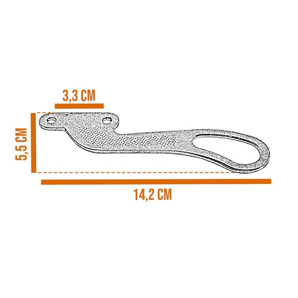 Alavanca Reta Número 2 Vitrô Basculante Cromada