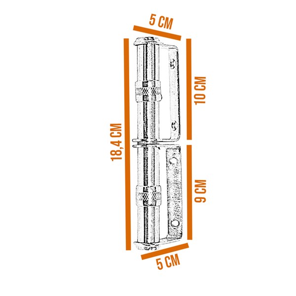 Puxador Janela Vitrô Tipo Punho Cromado