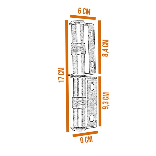 Puxador Janela Vitrô Tipo Punho Zincado
