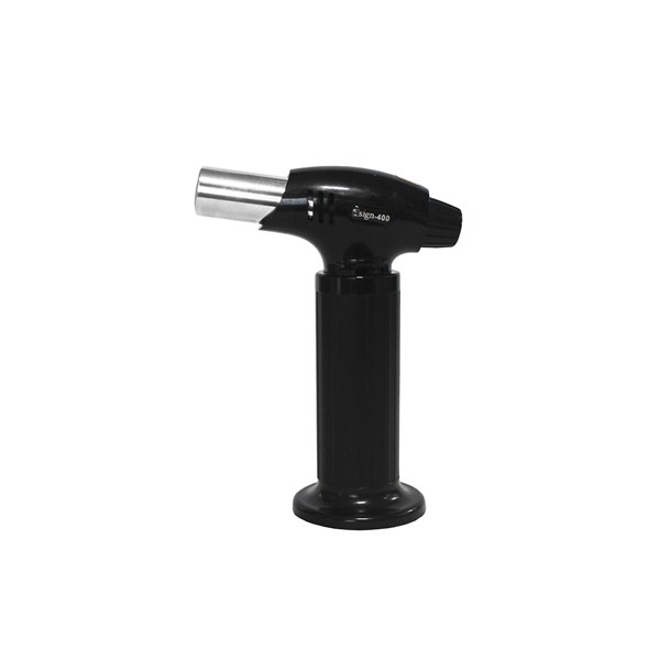 Maçarico Culinário Portátil Recarregável Gás Butano Preto