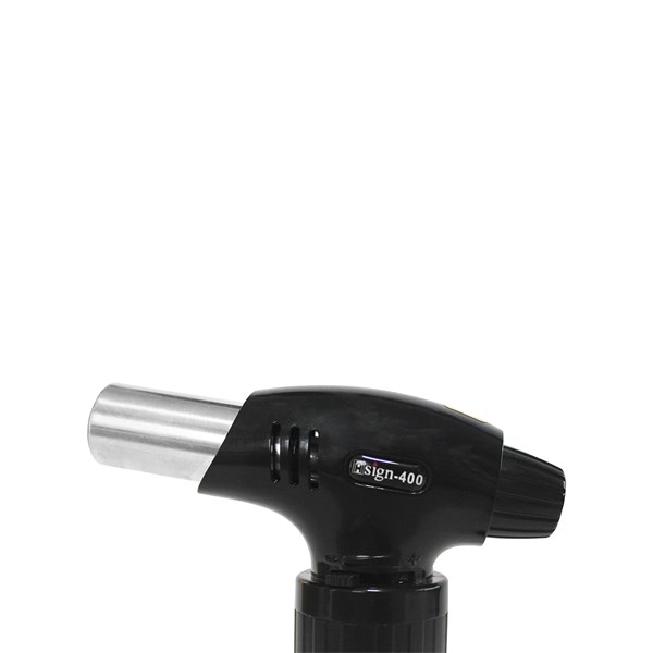 Maçarico Culinário Portátil Recarregável Gás Butano Preto