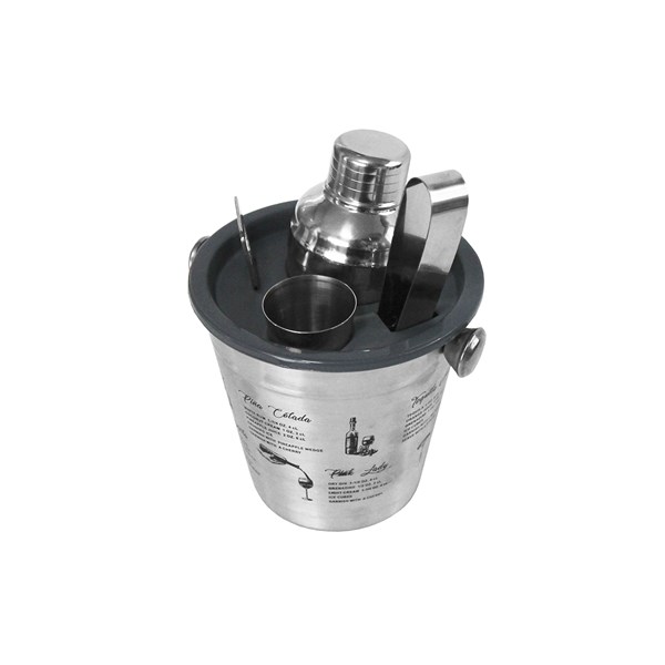 Conjunto Bar Inox 5 Peças