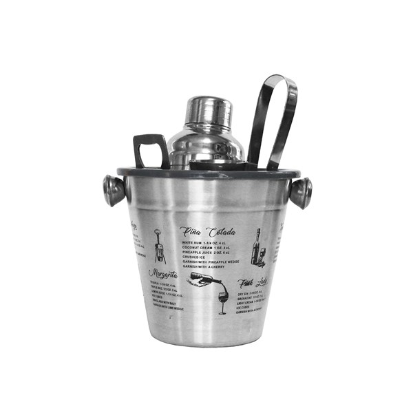 Conjunto Bar Inox 5 Peças