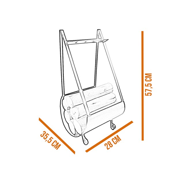 Kit Limpeza Lareira com Lenheiro