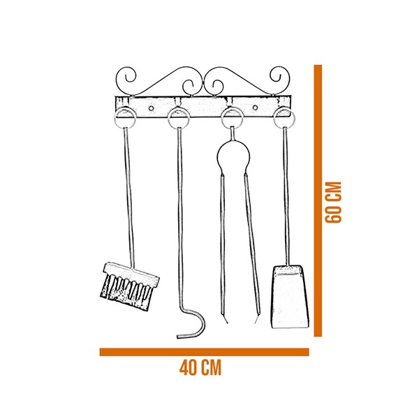 Kit Limpeza Lareira Parede