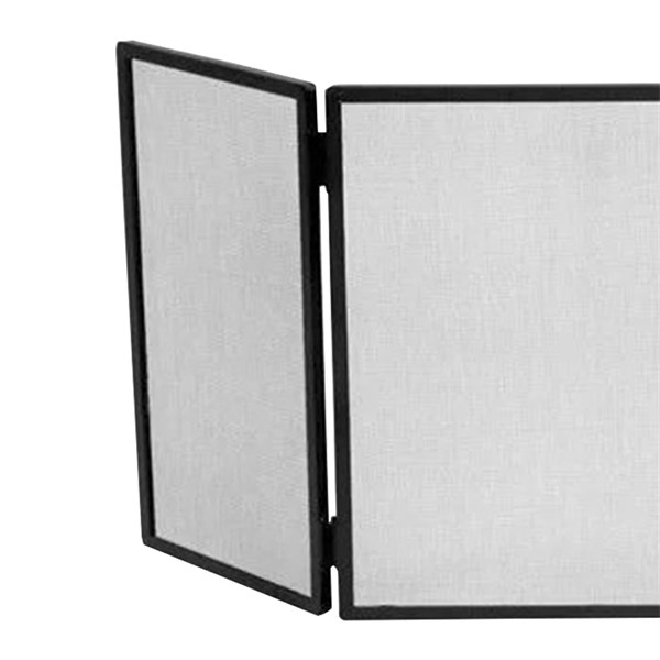 Tela Proteção Lareira 117X52cm Dobrável Reta