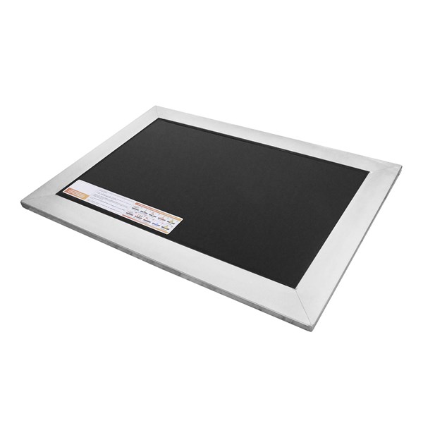 Chapa Fogão a Lenha Vitrocerâmica Moldura Inox 90X63cm