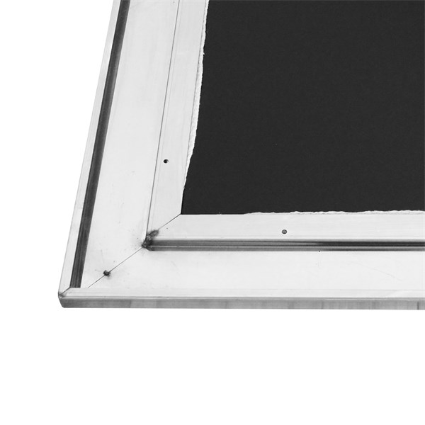 Chapa Fogão a Lenha Vitrocerâmica Moldura Inox 90X63cm