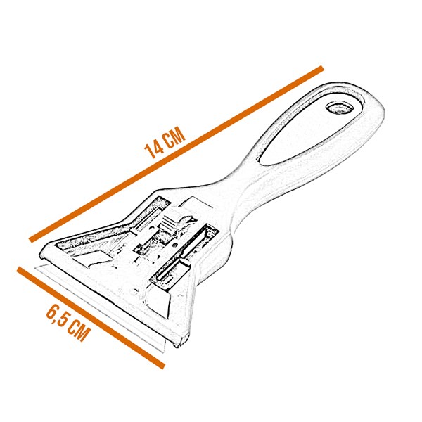 Raspador Chapa Vitrocerâmica 11 Lâminas