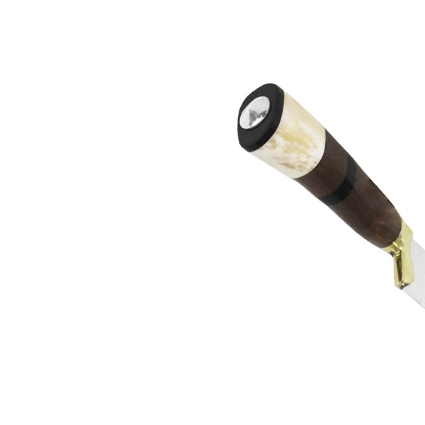 Faca 09 Inox 420 Protetor Bronze Cabo Misto