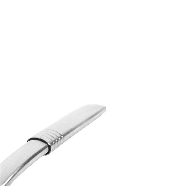 Bomba Chimarrão Inox Grande Anel Frizado Bocal Rosca