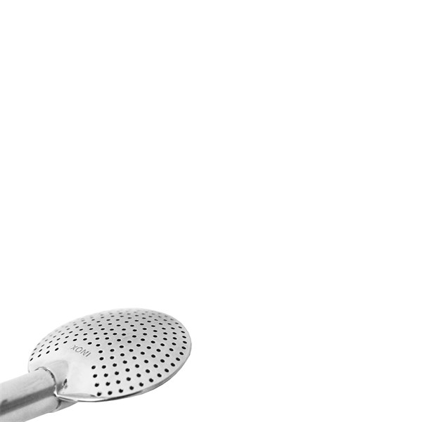 Bomba Chimarrão Inox Média Chata Nossa Senhora Aparecida Cravejado Branco