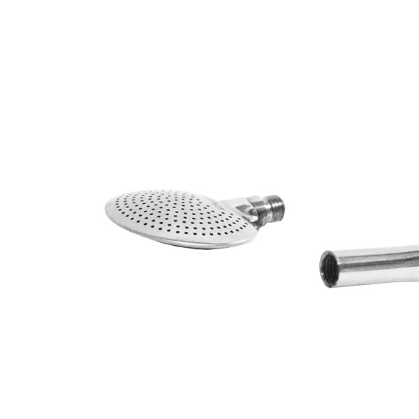 Bomba Chimarrão Inox Média Lisa Bocal Rosca