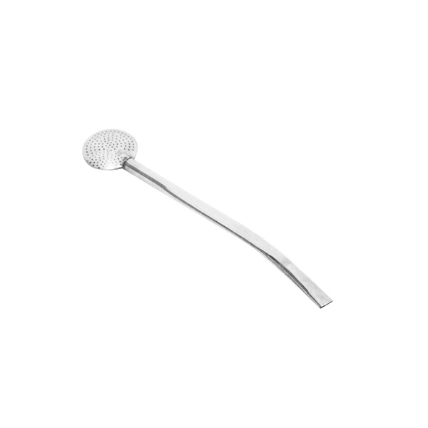 Bomba Chimarrão Inox Média Lisa Chata Rosca