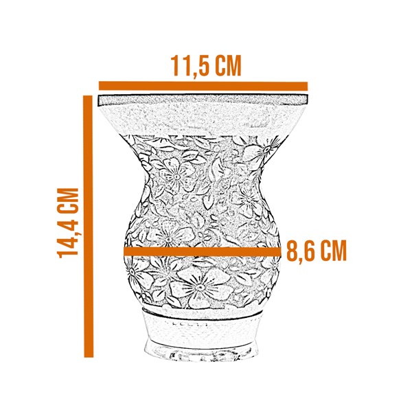 Cuia Chimarrão Porongo Pampa Gravada Bocal Queimado Pé Metal