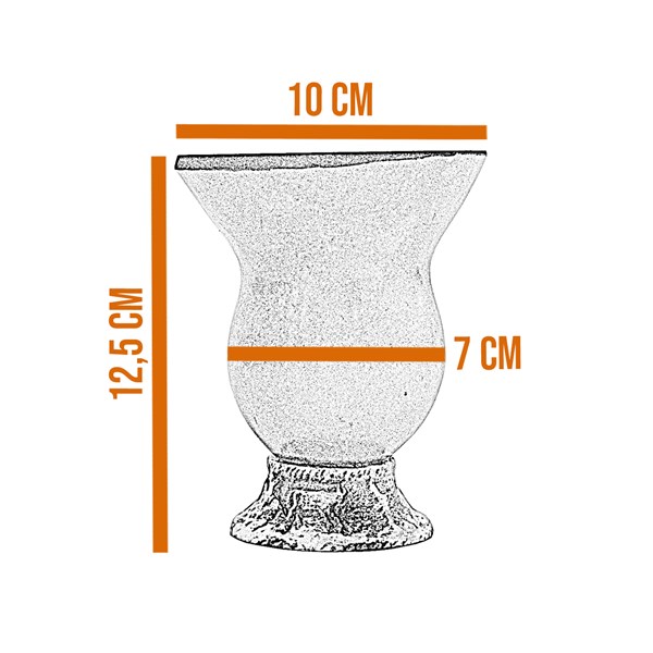 Cuia Chimarrão Porongo Tradicional Pequena Lisa Bocal Queimado Pé Epóxi