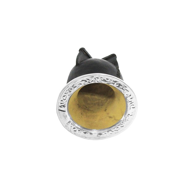 Cuia Chimarrão Porongo Uruguaia Couro Bocal Alumínio Pé Torpedo